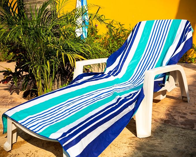 Quick Dry Towel Extra Extra Large 72x72 Inch - Microfiber Beach Towel - Perfect for Beach, Travel, Swimming, Pool, Yoga, Hiking, Camping - Lightweight, Fast Drying, Compact for Adults (Wow Ocean)