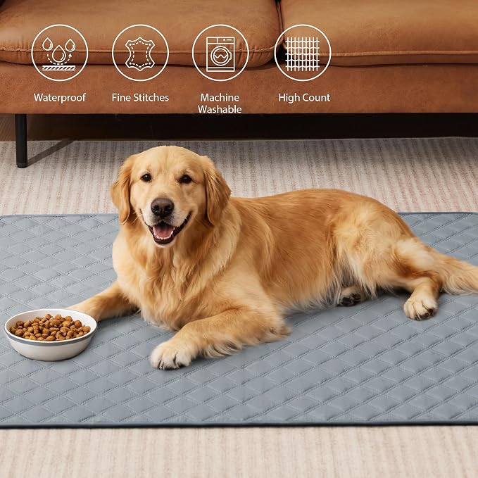 Eterish Reusable Washable Pee Pads for Dogs Extra Large 72'' x 72'' 1 Pack, Absorbent Pet Puppy Dog Training Pads Non-Slip, Waterproof Whelping Potty Pads for Dogs Leak-Proof