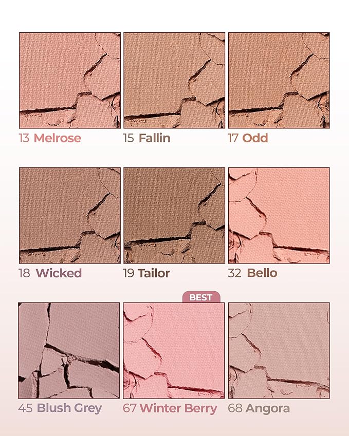HOLIKA HOLIKA My Fave Piece Eye Shadow 45 Blush Grey - Korean Eye Makeup with Buttery Texture, Matte to Shimmer Formula, Smooth Blendable Pigmented Colors, Luxurious Finish for All-Day Wear