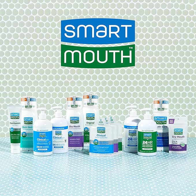 SmartMouth Original Activated Mouthwash Single Packs, Travel Mouthwash, Fresh Mint, 70 Pack