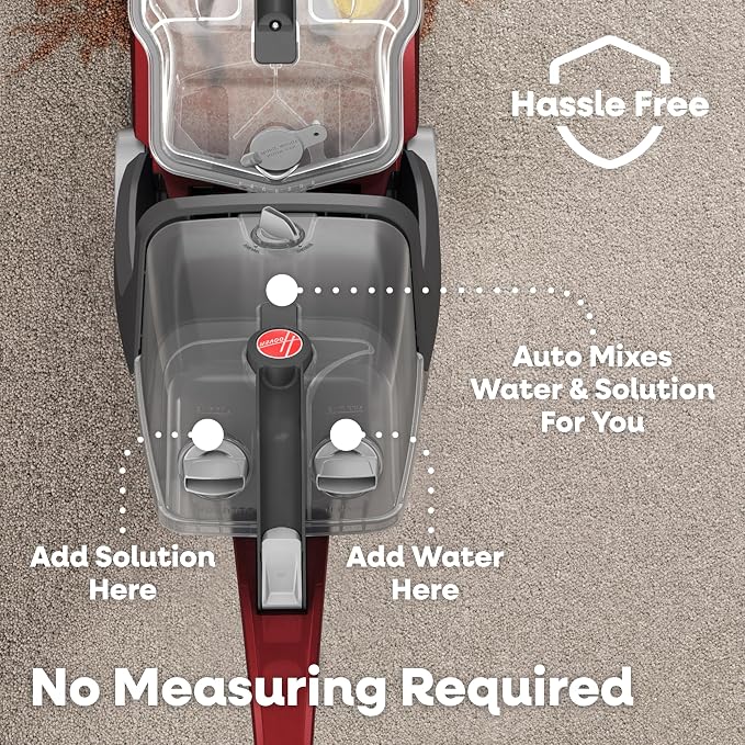 Hoover PowerScrub Deluxe Carpet Cleaner Machine, Pet & Upholstery Tools | Deep Cleaning Carpet Shampooer Machine, SpinScrub Brushes, HeatForce Drying, Pair with Hoover Carpet Cleaner Solution