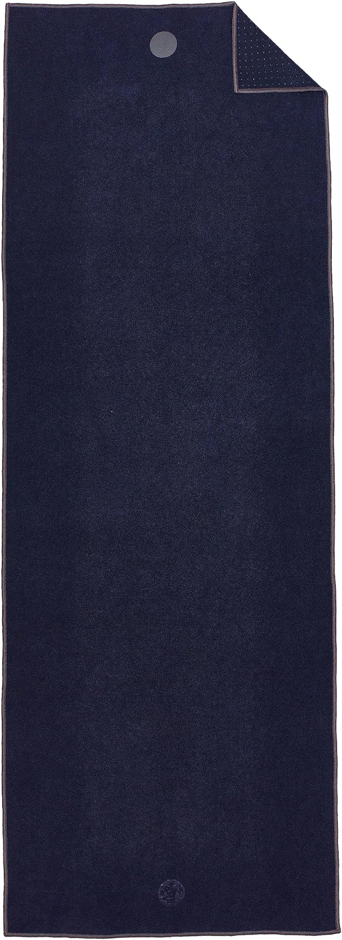 Manduka Yogitoes Hot Yoga Mat Towel - 71" | Moisture Activated Grip | Patented Silicone Nubs | Highly Absorbent, Durable & Easy Care | Made from Recycled Materials | 71 x 24 Inches | Midnight