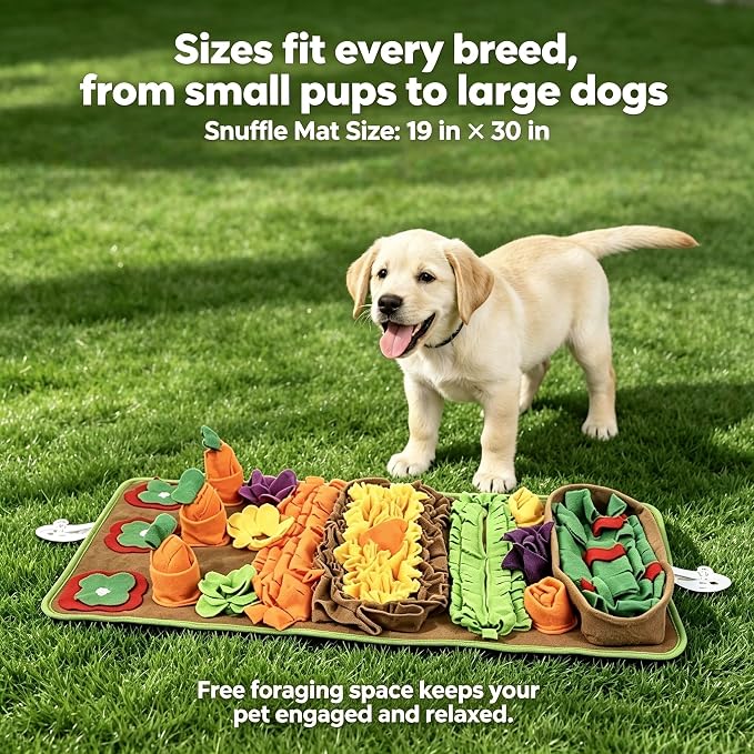 Snuffle Mat for Dogs, Interactive Dog Puzzle Toy & Slow Feeder