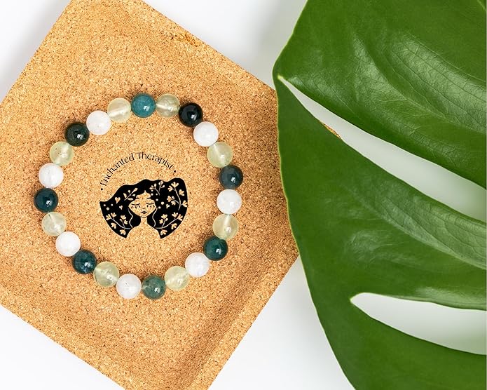 Green Witch Bracelet, Reiki Infused, Energy Bracelet, Reiki Gift, Reiki jewelry, Gemstone bracelets, Crystal bracelets