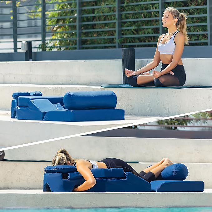 EZ Prone™ Positioning System – Body Pillow, Physical Therapy, Sleep Apnea Pillow, Massage Tools, Face Down Pillow, Sleep Therapy Pillow, Sleeping Aid, Full Body Pillow Memory Foam Pillow