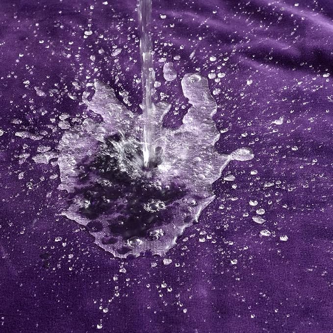 Soft Waterproof Blanket for Bed Couch Sofa, Dark Purple, 60x80inches | Liquid Pee Proof Pet Blanket for Dog Puppy Cat, Reversible Sherpa Fleece Blanket for Couch Cover, Furniture Protector