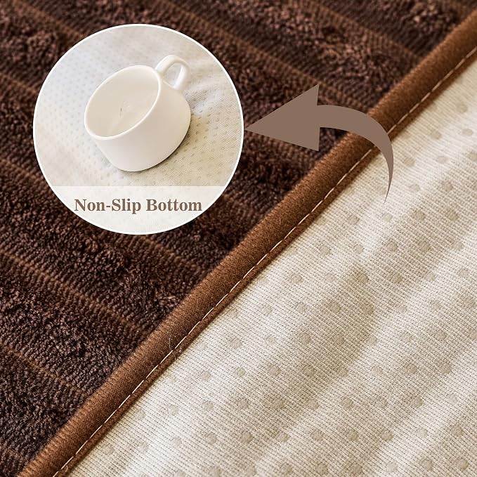 MYSKY HOME 100% Waterproof Couch Cover, Couch Covers for Dogs Washable, Non Slip Couch Covers for 2 Cushion Sofa Pet Friendly, Sofa Covers Slipcovers Furniture Protector Dog Bed Cover, Brown, 35"x63"