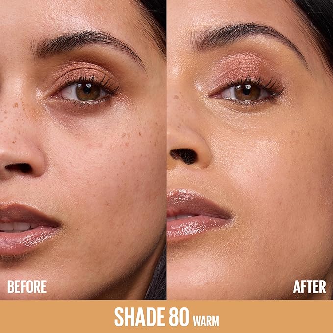 Maybelline Lifter Serum Concealer, Radiant Concealer with Full Coverage, Includes 2% Peptides + Caffeine to Hydrates & Brightens Under Eyes, 80, 1 Count