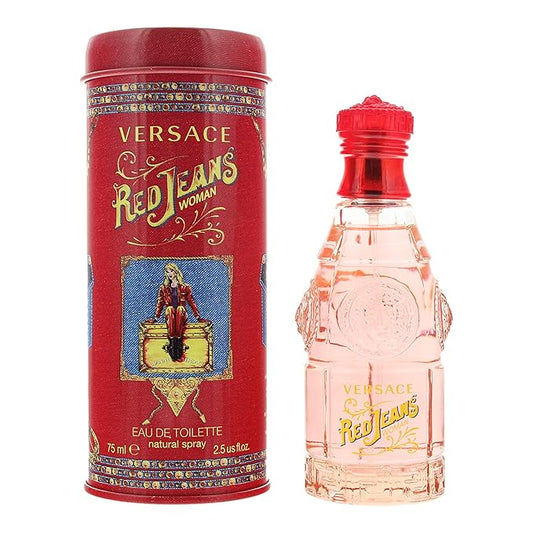 Versace Red Jeans Eau De Toilette Spray for Women By - 2.5 Oz/ 75 Ml, 2.5 Fl Oz