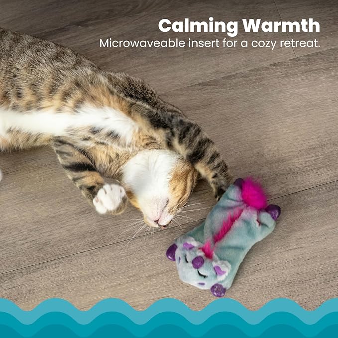 Catstages Cuddle Pal Unicorn Soothing Plush Purple Cat Toy, 8.5" x 5.5"