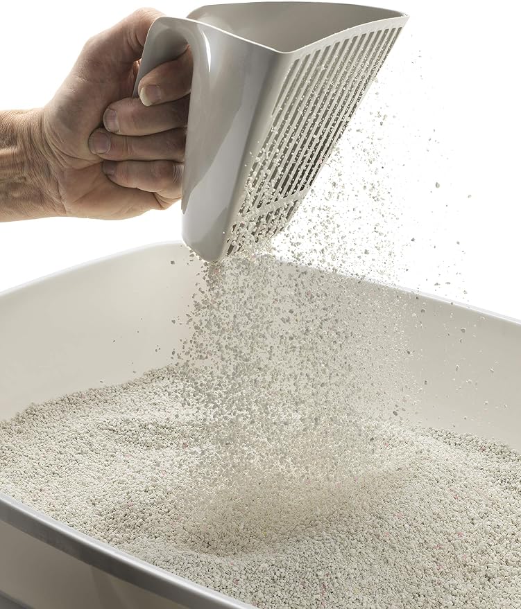 Moderna Jumbo Litter and Scoop, Grey, Plastic, 1 Count