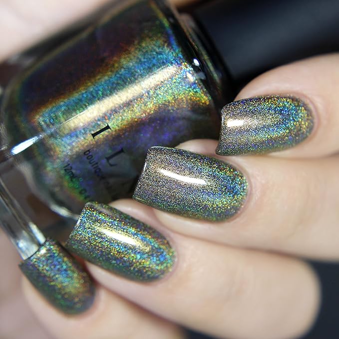 ILNP Treehouse - Rich Army Green Ultra Holographic Nail Polish