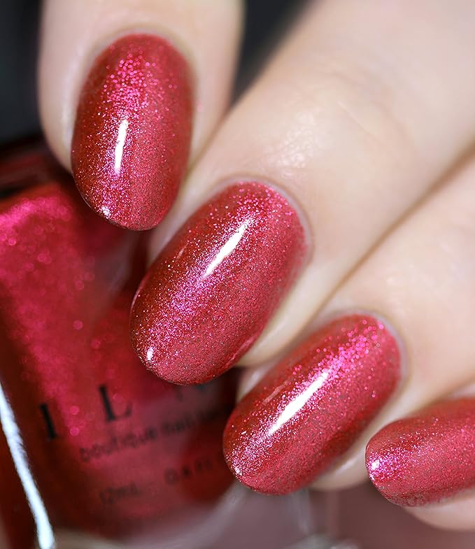ILNP Love Me Not - Cardinal Red Ultra Metallic Bright Nail Polish