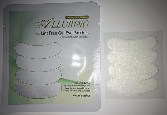 Alluring Mini Under Gel Eye Pads Lint Free for Eyelash Extensions (QTY:100 pairs (50 pouches))
