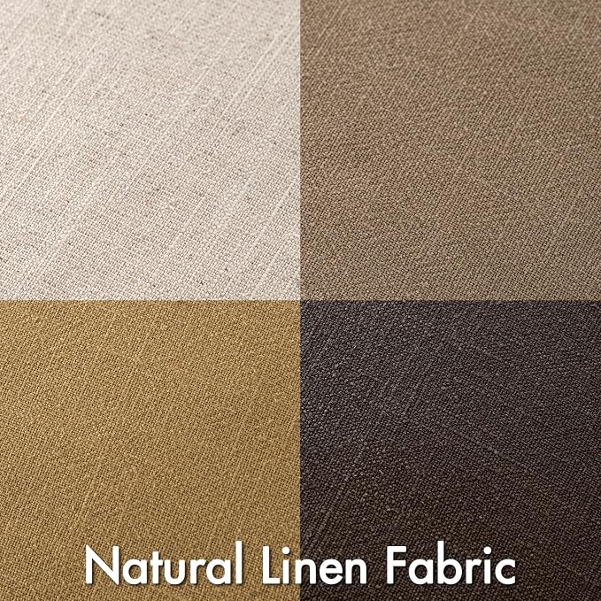 MIULEE Neutral Gold/Brown Boho Linen Pillow Covers 20x20 Inch Pack of 4 | Natural Decorative Throw Pillow Covers, Soft Farmhouse Couch Pillowcases, Modern Decors for Living Room Bed Sofa