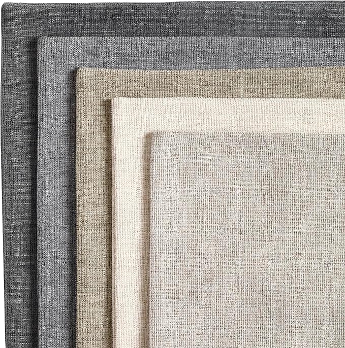 Pack of 2 Decorative Chenille Throw Pillow Covers, 20x20, Grey | Square Soft Cozy Concise Pillow Covers Modern Farmhouse Couch Cushion Cases for Sofa Bed Living Room Home Decor