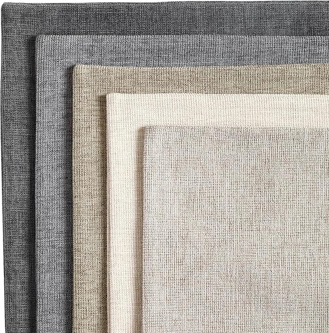 Pack of 2 Decorative Chenille Throw Pillow Covers, 24x24, Grey | Square Soft Cozy Concise Pillow Covers Modern Farmhouse Couch Cushion Cases for Sofa Bed Living Room Home Decor