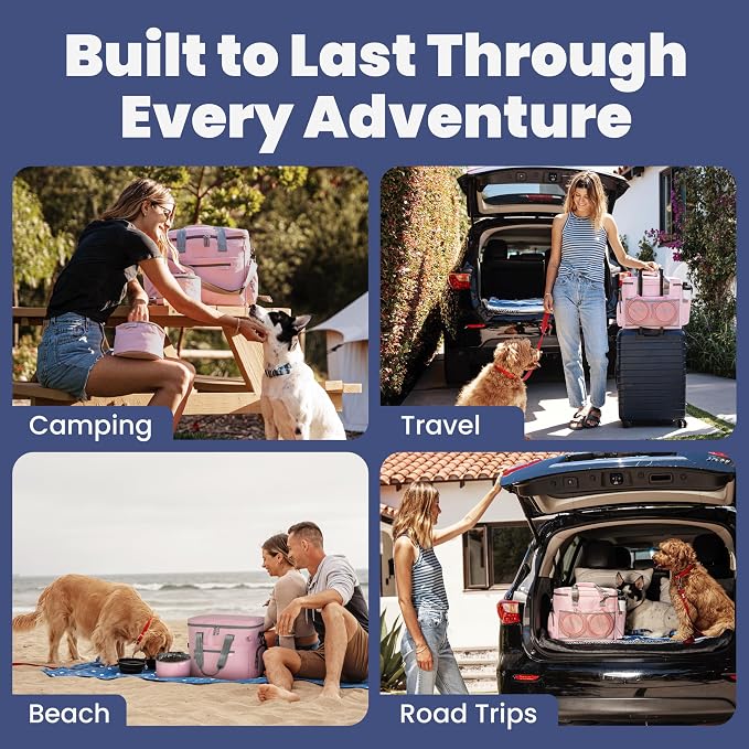 Rubyloo Original Doggy Bag™ Dog Travel Bag for Supplies with Travel Bowls