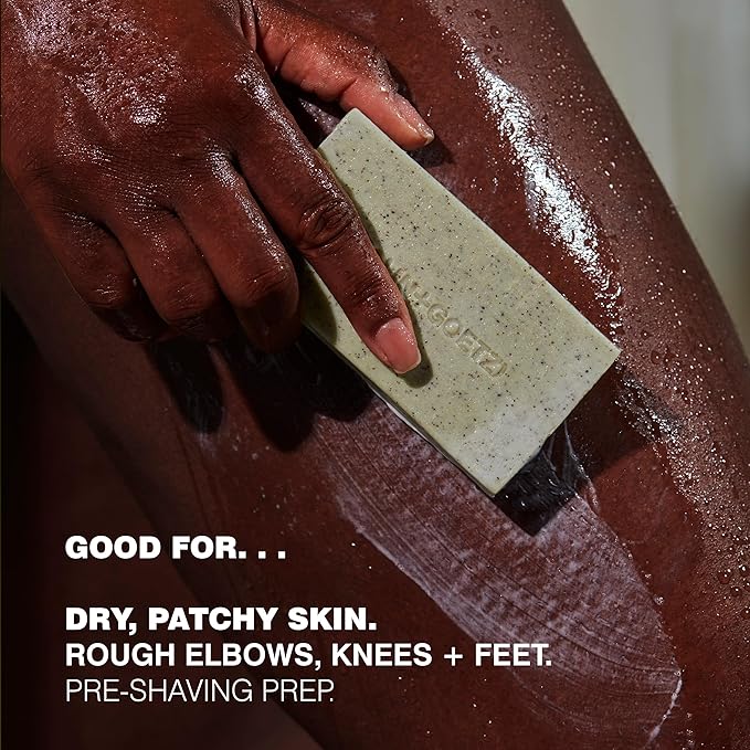 MALIN+GOETZ Mandelic Acid Exfoliating Bar | Triple-Milled Exfoliating + Cleansing Bar | Mandelic Acid, Lactic Acid, Pumice + Eucalyptus | Smooths, Softens + Brightens Skin | Vegan + Cruelty-Free(5 oz)