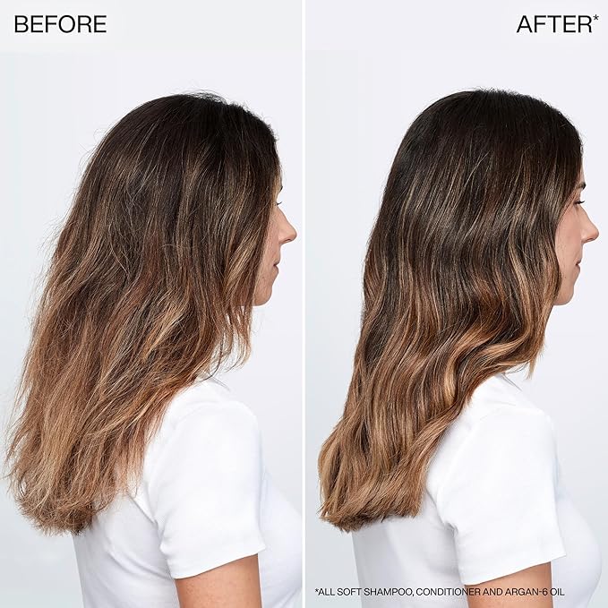 Redken All Soft Conditioner - Moisturizes & Hydrates Dry, Brittle Hair, Softens, Smooths & Adds Hair Shine, Conditioner & Detangler, Refillable