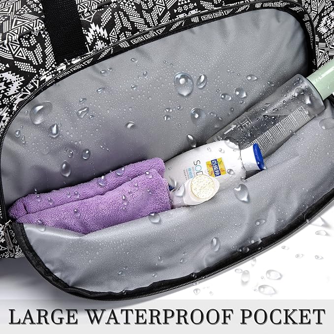 AROME Yoga Mat Bag for Women Men, Large Canvas Yoga Bag for 1/4" 1/3" 2/5" 1/2" Extra Thick Exercise Yoga Mat Gym Tote Sports Duffle Bag Carrying Bags with Wet Pocket & Shoulder Strap & Mat Strap