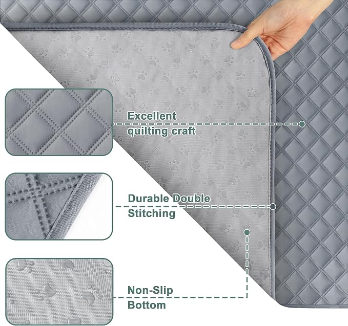 Eterish Reusable Washable Pee Pads for Dogs Extra Large 48'' x 60'' 2 Pack, Absorbent Pet Puppy Dog Training Pads Non-Slip, Waterproof Whelping Potty Pads for Dogs Leak-Proof