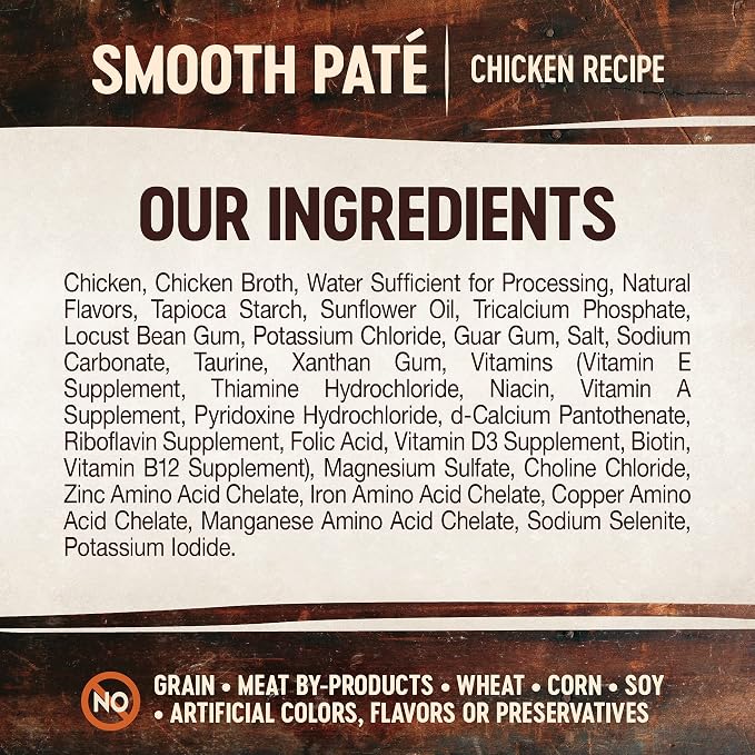 Wellness CORE Tiny Tasters Pate Adult Wet Cat Food, Natural, Protein-Rich, Grain Free, 1.75 Ounce Pouch (Chicken),(Pack of 24)