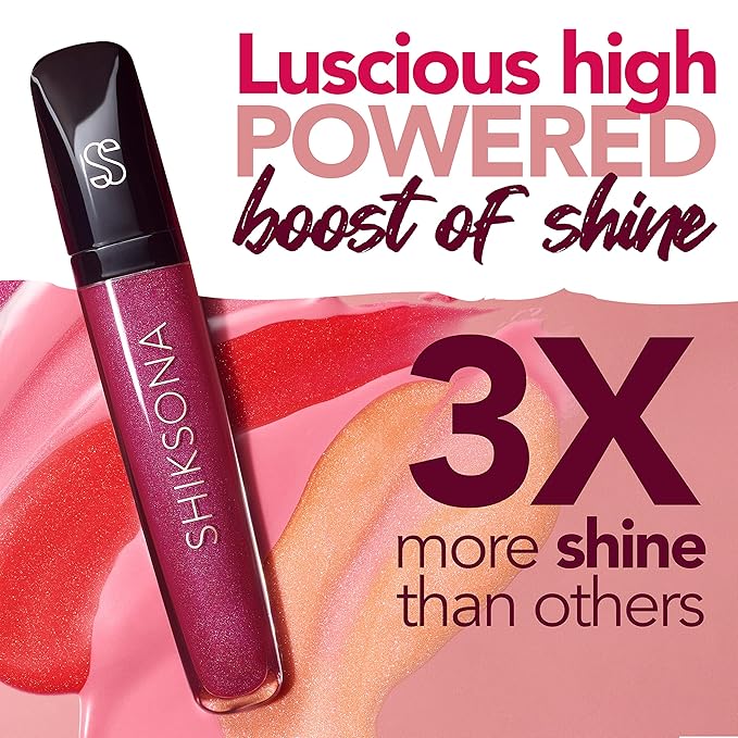 ShikSona High Shine Lip Gloss | Hydrating, Vegan, Non-Sticky Lipgloss in a Timeless, Universal Color | Mesmerizing Mama (Sheer Nude Pink)