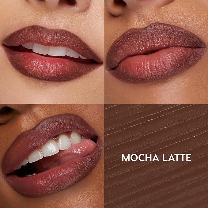 ColourPop So Juicy Plumping Lip Liner with Peptides - Long Lasting Lip Liner for Visibly Plumped & Shaped Lips - Enriched with Smoothing Ceramides & Peppermint - Mocha Latte (0.01 oz)