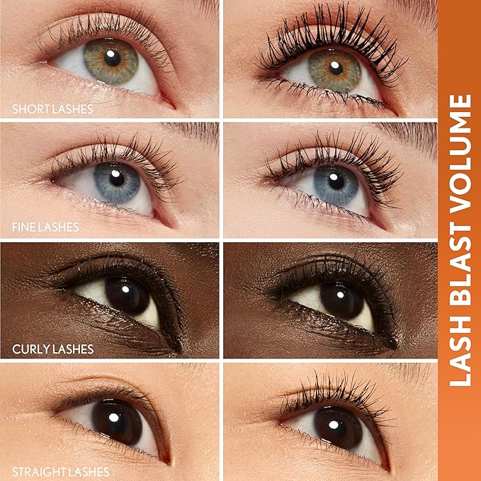 COVERGIRL Lash Blast Volume Waterproof Mascara, Long-Wearing, Smudge-Proof, Cruelty Free - Black Brown (Pack of 1)