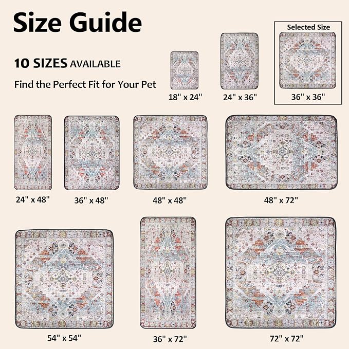 Washable Pee Pads for Dogs, Reusable Puppy Potty Training Pads, Ultra-Absorbent Thick Waterproof Leak-Proof Non-Slip Pads & Mat for Crate, Playpen, Floor, Whelping & Housebreaking , 2 Pack 36"x36"