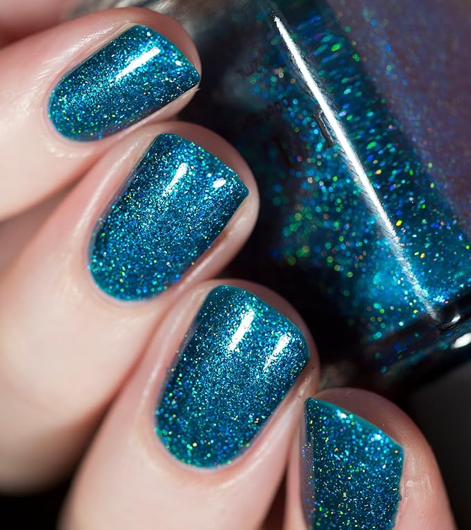 ILNP Party Favor - Vivid Teal Holographic Nail Polish