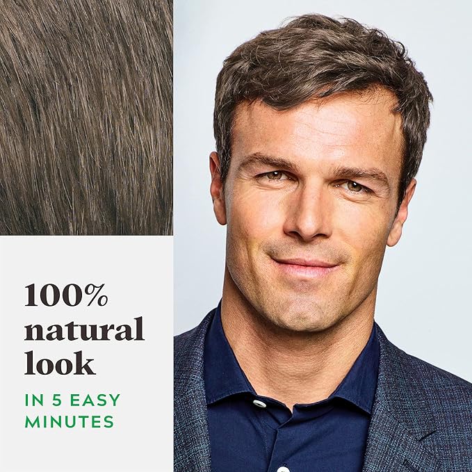 Just For Men Shampoo-In Color (Formerly Original Formula), Mens Hair Color with Keratin and Vitamin E for Stronger Hair - Medium Brown, H-35, Pack of 2