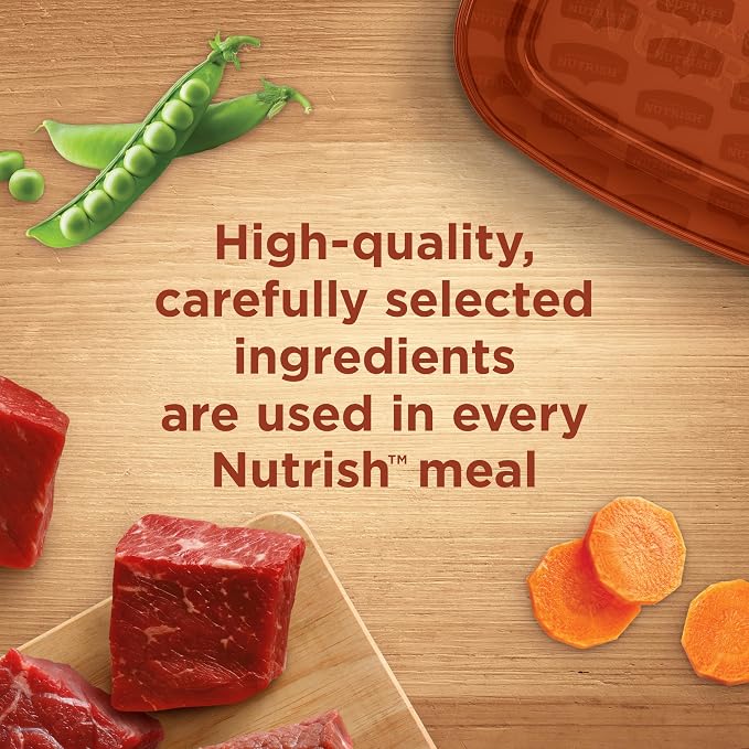 Nutrish Savory Favorites Wet Dog Food Variety Pack, 8 oz Tubs (Rachael Ray) | Pack of 6, Includes 3 Delicious Flavors of Chicken Paw Pie, Hearty Beef Stew & Savory Lamb Stew, No Artificial Flavors