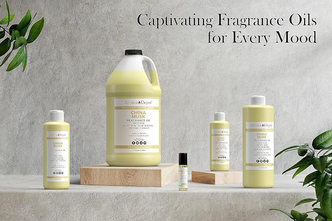 Aroma Depot 8 oz / 8 Ounce China Musk Unisex Perfume/Body Oil Our Interpretation, Premium Quality Uncut Fragrance Oil
