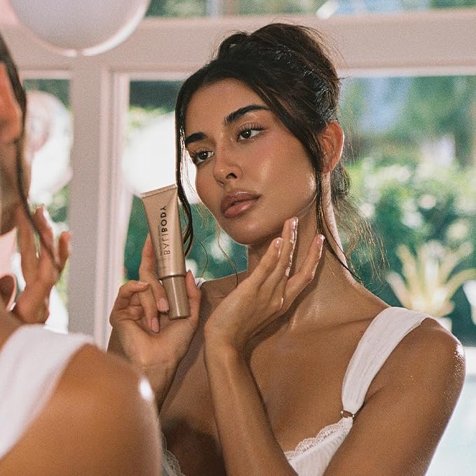 Bali Body Instant Glow Bundle – Instant Tan Medium-Dark 97 ml + Hydrating Bronzing Serum 30 ml + Ultra-Soft Reusable Kabuki Blending Brush | Vegan, Cruelty-Free