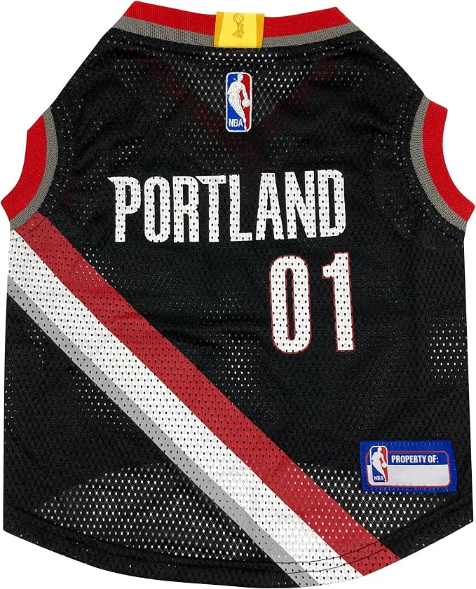 Pets First NBA Portland Trailblazers Dog Jersey, Medium- Tank Top Basketball Pet Jersey