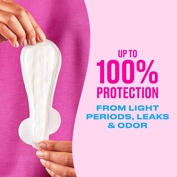 Carefree Panty Liners for Women, Thong Liners, Unwrapped, Unscented | Pantiliners, Carefree Liners, Daily Liners for Women, Light Periods and Leaks | 196ct (4 Packs of 49ct) (Packaging May Vary)
