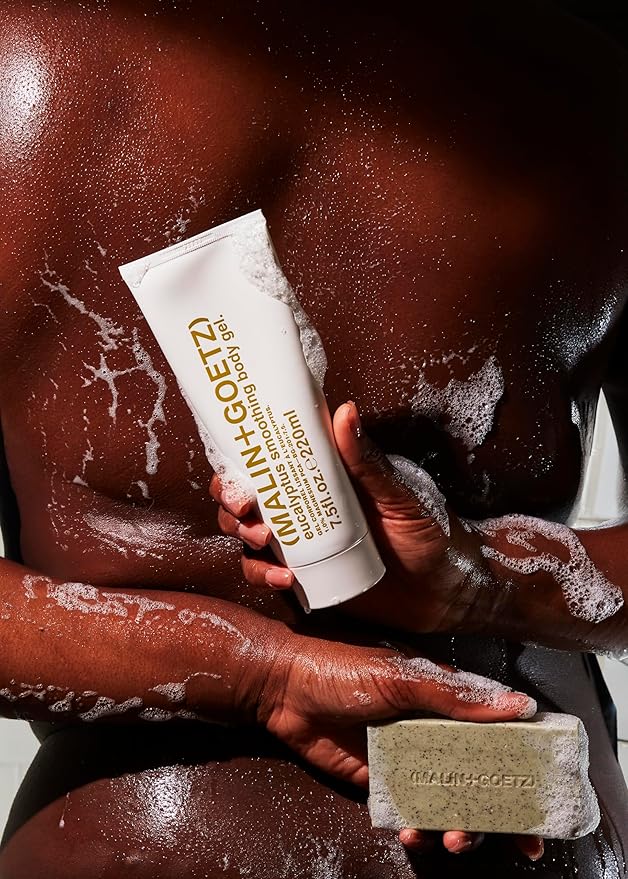 MALIN+GOETZ Mandelic Acid Exfoliating Bar | Triple-Milled Exfoliating + Cleansing Bar | Mandelic Acid, Lactic Acid, Pumice + Eucalyptus | Smooths, Softens + Brightens Skin | Vegan + Cruelty-Free(5 oz)