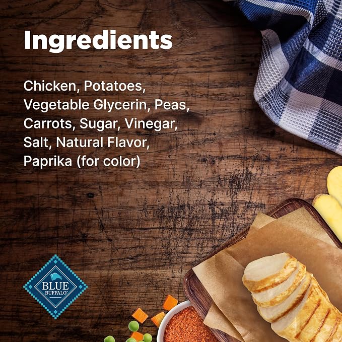 Blue Buffalo Nudges Homestyle Chicken Dog Treats, 10 oz | Chicken Pot Pie Recipe, Made in the USA, No Artificial Preservatives, Corn, Wheat, or Soy