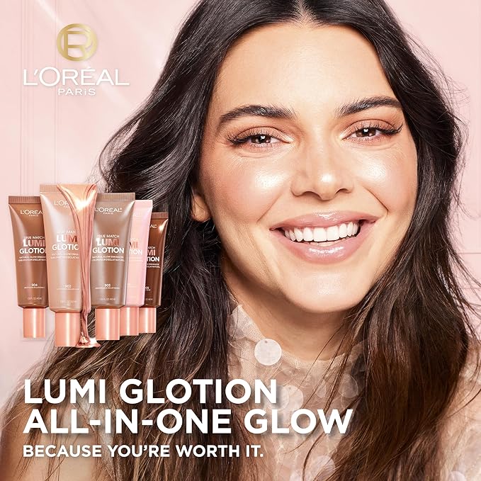 L’Oréal Paris True Match Lumi Glotion Medium and Deep Bundle, Highlighter and Bronzer For Radiant Glow, Pack of 2