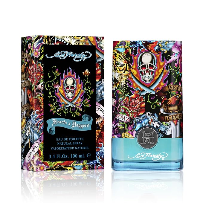Ed Hardy Hearts & Daggers Women's Perfume Fragrance by Christian Audigier, Eau De Parfum, 3.4 fl oz