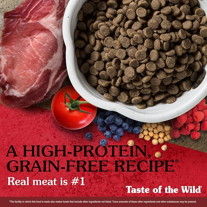 Taste of the Wild Southwest Canyon Dry Dog Food, Wild Boar, 14lb | Puppy, Adult & Senior Dogs |Grain Free Recipe* |Nutrient Dense to Help Support Peak Health |Probiotics for Digestive Support