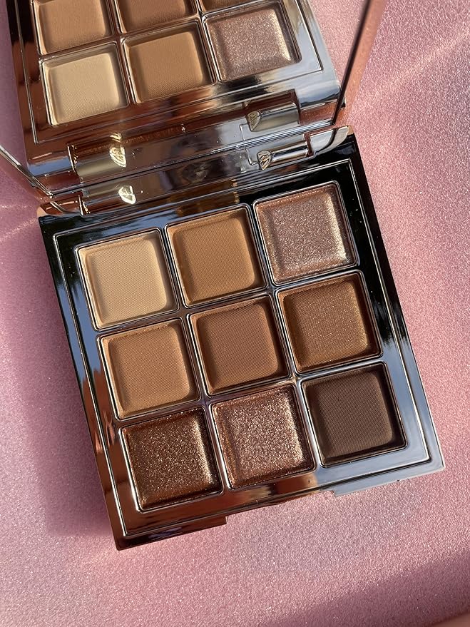 9 Colors Eyeshadow Palette, Matte & Shimmer & Glitter Eye Shadow, Highly Pigmented Silky Smooth Powder Waterproof Long Lasting Makeup Palettes. (Color 4)