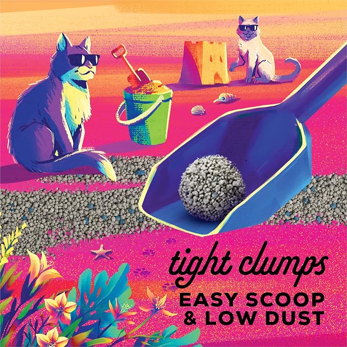 Purina Tidy Cats Bahama Sunset Scented Clumping Cat Litter Odor Control Formula