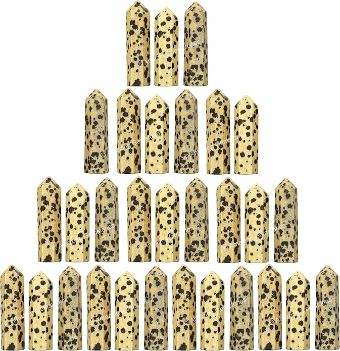 Amazing Gemstone Crystal Points Bulk Healing Crystals & Stones - Premium Single Terminated Healing Wand Point Bulk Crystals for Crafts, Crystal Grid, DIY Work