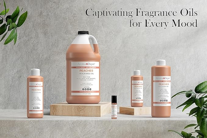 Aroma Depot Peach Type Perfume/Body Oil (7 Sizes) Our Interpretation, Premium Quality Uncut Fragrance Oil (4 Ounce Plastic Bottle (120ml))