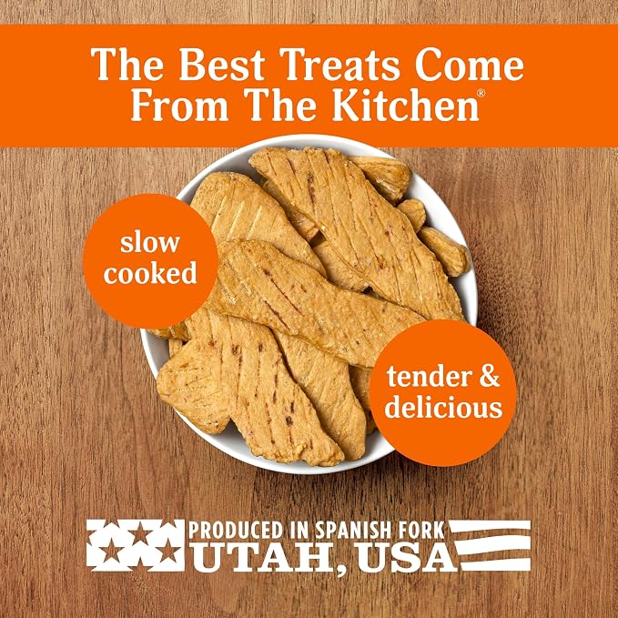 Milo's Kitchen Chicken Jerky Strips Dog Treats, 15 Ounce, (Pack of 4)