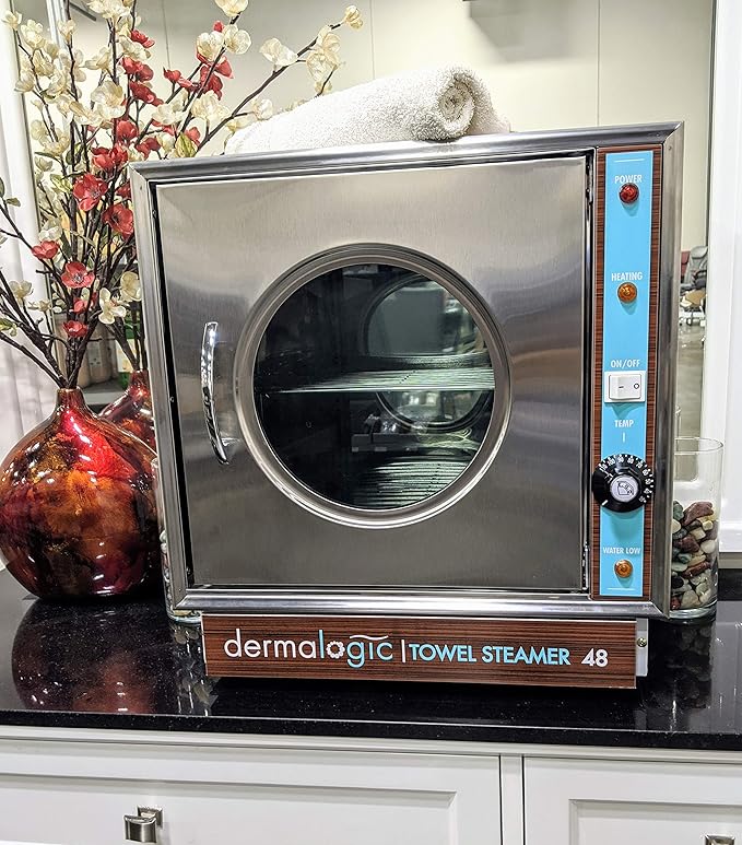 DERMALOGIC Towel Steamer 48 Professional Equipment for Barber Shop Beauty Nail Salon Massage Center