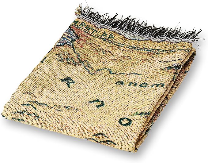 Northwest Lord of the Rings The Hobbit Middle Earth Woven Tapestry Throw Blanket, Soft and Durable Fandom Gift, 48 x 60 Inch